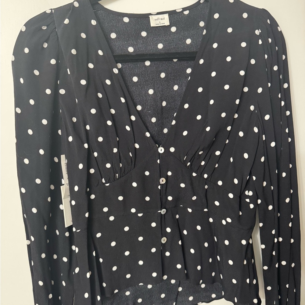 Wilfred - Black Polka Dot Blouse - Picture 2 of 5